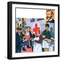 The Red Cross-John Keay-Framed Premium Giclee Print