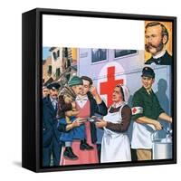 The Red Cross-John Keay-Framed Stretched Canvas