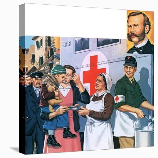 The Red Cross-John Keay-Stretched Canvas