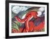 The Red Deer-Franz Marc-Framed Art Print