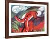 The Red Deer-Franz Marc-Framed Art Print