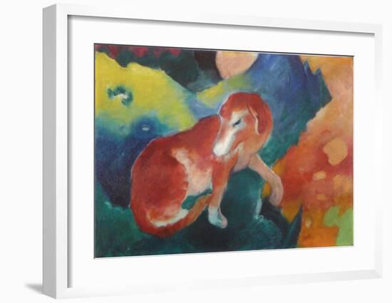 The Red Dog, c.1911-Franz Marc-Framed Art Print