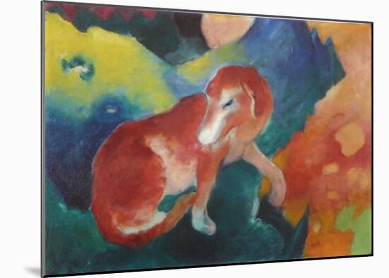 The Red Dog, c.1911-Franz Marc-Mounted Art Print