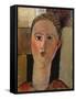 The Red Face, 1915-Amadeo Modigliani-Framed Stretched Canvas