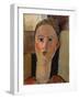 The Red Face, 1915-Amadeo Modigliani-Framed Giclee Print