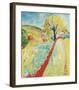 The Red Fence, Granna-Sigrid Hjerten-Framed Premium Giclee Print