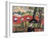 The Red Field, Pont Aven, C1887-Emile Bernard-Framed Giclee Print