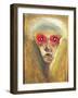 The Red Gaze, 1910 (Oil on Board)-Arnold Schoenberg-Framed Giclee Print