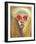 The Red Gaze, 1910 (Oil on Board)-Arnold Schoenberg-Framed Giclee Print