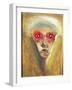 The Red Gaze, 1910 (Oil on Board)-Arnold Schoenberg-Framed Giclee Print