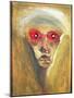 The Red Gaze, 1910 (Oil on Board)-Arnold Schoenberg-Mounted Giclee Print