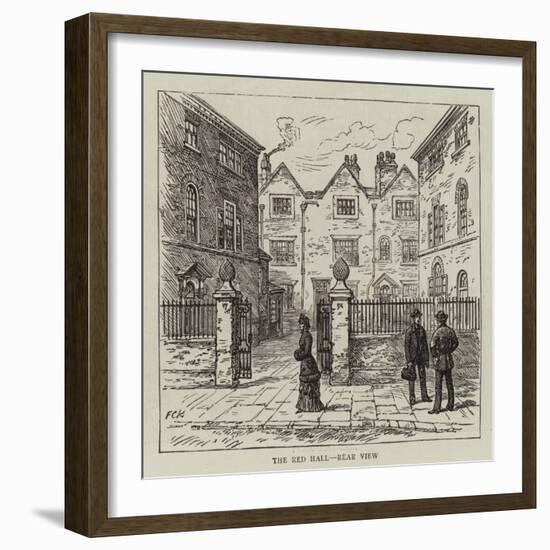 The Red Hall, Rear View-null-Framed Giclee Print