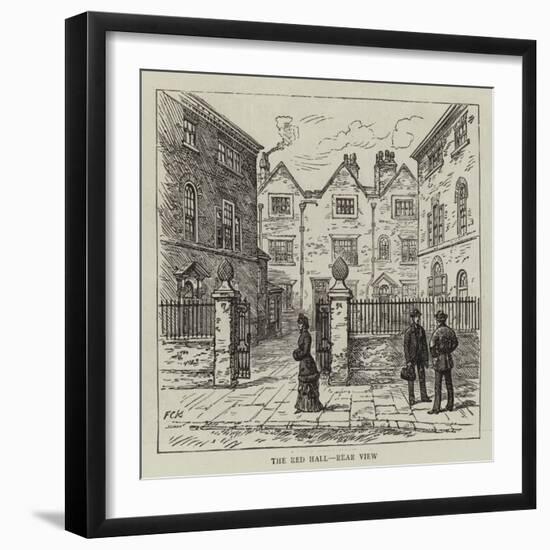 The Red Hall, Rear View-null-Framed Giclee Print