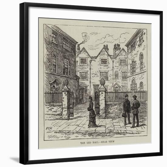 The Red Hall, Rear View-null-Framed Giclee Print