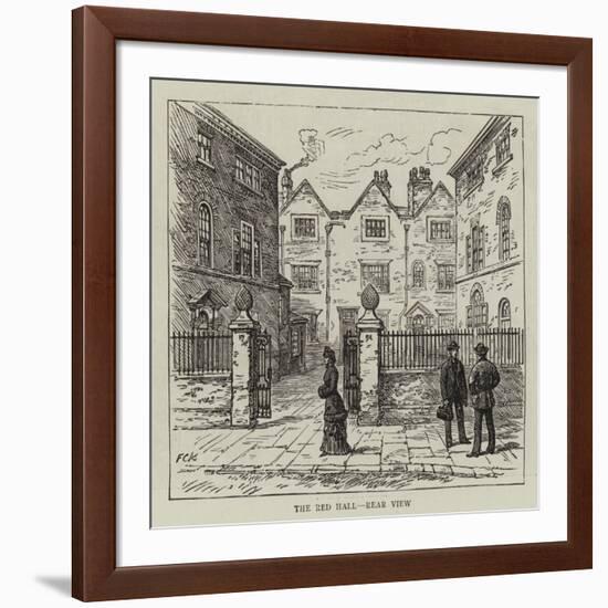 The Red Hall, Rear View-null-Framed Giclee Print