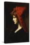 The Red Hat-Jean-Jacques Henner-Stretched Canvas