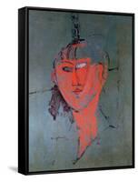 The Red Head, circa 1915-Amedeo Modigliani-Framed Stretched Canvas