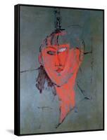 The Red Head, circa 1915-Amedeo Modigliani-Framed Stretched Canvas