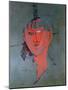 The Red Head, circa 1915-Amedeo Modigliani-Mounted Premium Giclee Print