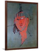 The Red Head, circa 1915-Amedeo Modigliani-Framed Giclee Print