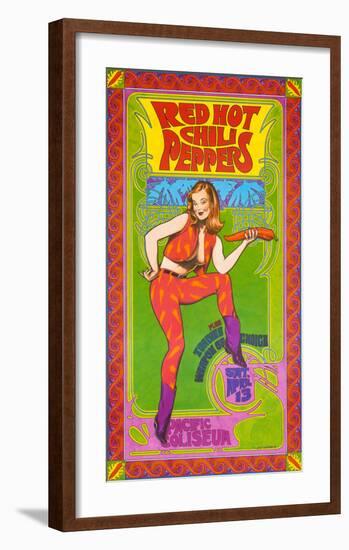 The Red Hot Chili Peppers in Concert-Bob Masse-Framed Art Print