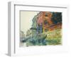 The Red House-Claude Monet-Framed Giclee Print