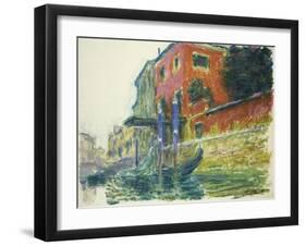 The Red House-Claude Monet-Framed Giclee Print