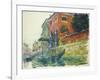 The Red House-Claude Monet-Framed Giclee Print