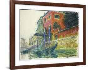 The Red House-Claude Monet-Framed Giclee Print