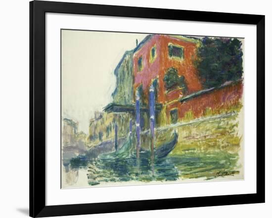 The Red House-Claude Monet-Framed Giclee Print