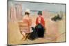 The Red Jacket, C.1910-14 (Oil on Millboard)-George Leslie Hunter-Mounted Giclee Print