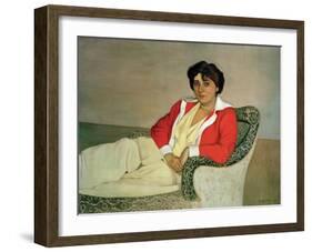 The Red Jacket-Félix Vallotton-Framed Giclee Print