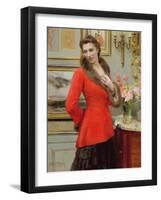 The Red Jacket-Herman Richir-Framed Giclee Print