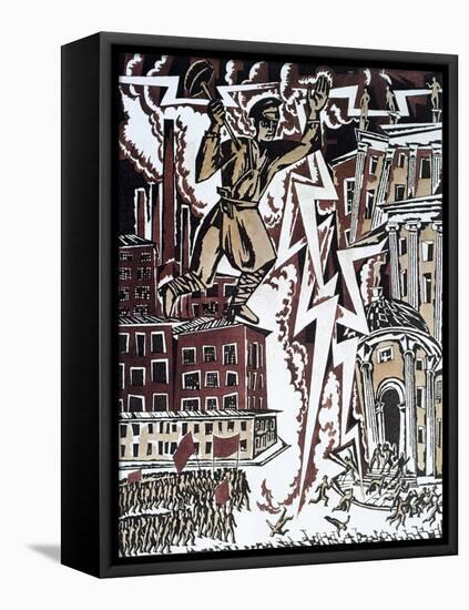 The Red Lightning, 1919-Ignaty Nivinsky-Framed Stretched Canvas