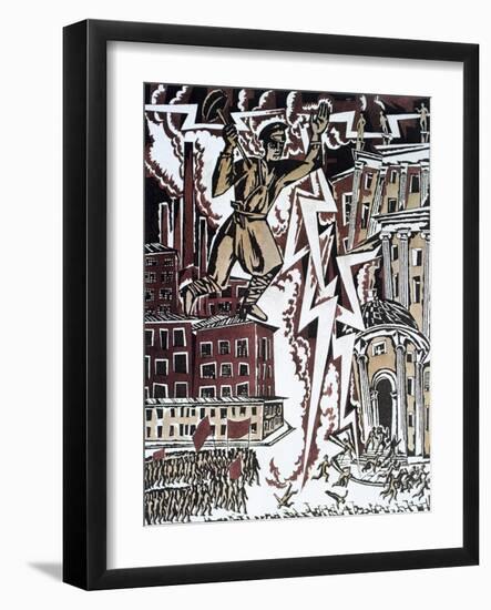 The Red Lightning, 1919-Ignaty Nivinsky-Framed Giclee Print