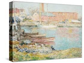 The Red Mill, Cos Cob-Frederick Childe Hassam-Stretched Canvas