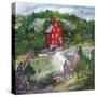The Red Mill-Bill Bell-Stretched Canvas