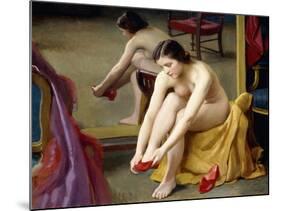 The Red Mules-William McGregor Paxton-Mounted Giclee Print