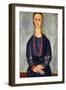 The Red Necklace, 1918-Amedeo Modigliani-Framed Giclee Print