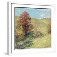 The Red Oak (No.2), 1911-Willard Leroy Metcalf-Framed Giclee Print