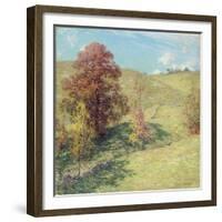 The Red Oak (No.2), 1911-Willard Leroy Metcalf-Framed Giclee Print