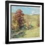 The Red Oak (No.2), 1911-Willard Leroy Metcalf-Framed Giclee Print