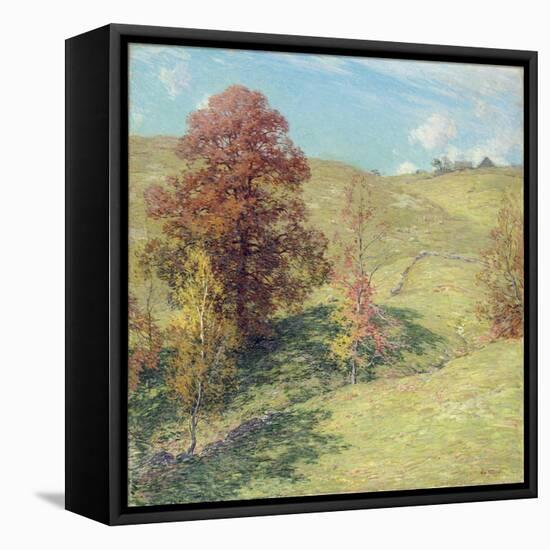 The Red Oak (No.2), 1911-Willard Leroy Metcalf-Framed Stretched Canvas