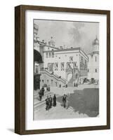 The Red (Or Beautiful) Staircase of the Kremlin-Frederic De Haenen-Framed Giclee Print