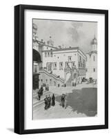 The Red (Or Beautiful) Staircase of the Kremlin-Frederic De Haenen-Framed Giclee Print