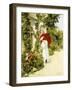 The Red Parasol, 1891-Rene Joseph Gilbert-Framed Giclee Print