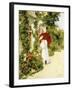 The Red Parasol, 1891-Rene Joseph Gilbert-Framed Giclee Print