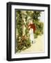 The Red Parasol, 1891-Rene Joseph Gilbert-Framed Giclee Print