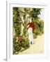 The Red Parasol, 1891-Rene Joseph Gilbert-Framed Giclee Print