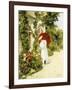 The Red Parasol, 1891-Rene Joseph Gilbert-Framed Giclee Print